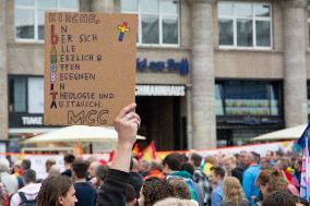 International Day Against Homophobia, Biphobia, and Transphobia Demonstration In Cologne