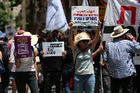 Israeli Activists Demonstrate In Jerusalem‏