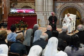 Pope Francis Meets With Priests And Consecrated Persons - Verona