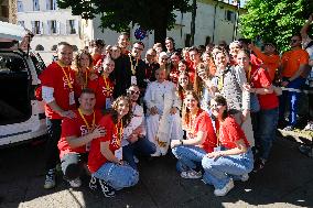 Pope Francis Holds A Meeting With Children And Youth - Verona