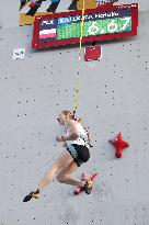 (SP)CHINA-SHANGHAI-OLYMPIC QUALIFIER SERIES SHANGHAI-SPORT CLIMBING-WOMEN'S SPEED (CN)