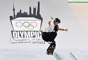 (SP)CHINA-SHANGHAI-OLYMPIC QUALIFIER SERIES SHANGHAI-SKATEBOARDING-WOMEN'S STREET-SEMIFINAL (CN)