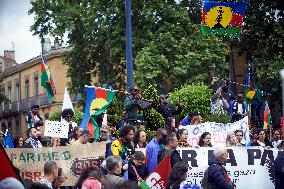 Toulouse: Kanaks Protest Against The Macron's Revision Of Electorate In New Caledonia