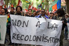 Toulouse: Kanaks Protest Against The Macron's Revision Of Electorate In New Caledonia