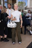 Cannes - Bebe Vio Exits The Martinez