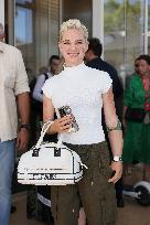 Cannes - Bebe Vio Exits The Martinez