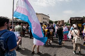 Demonstration For 'self-determination For Trans, Non-binary And Intersex People