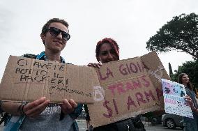 Demonstration For 'self-determination For Trans, Non-binary And Intersex People