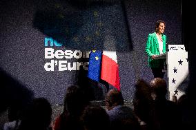 Valerie Hayer Campaigns in Strasbourg for European Parliament Elections