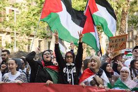 Pro-Palestine Rally - Barcelona