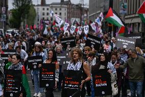 March For Palestine In Dublin