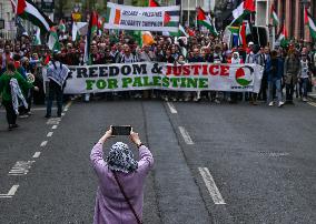 March For Palestine In Dublin