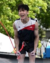 (SP)CHINA-SHANGHAI-OLYMPIC QUALIFIER SERIES-SPORT CLIMBING-MEN'S BOULDER & LEAD-FINAL(CN)