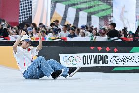 (SP)CHINA-SHANGHAI-OLYMPIC QUALIFIER SERIES SHANGHAI-SKATEBOARDING-WOMEN'S STREET-FINAL (CN)