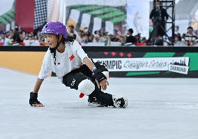 (SP)CHINA-SHANGHAI-OLYMPIC QUALIFIER SERIES SHANGHAI-SKATEBOARDING-WOMEN'S STREET-FINAL (CN)