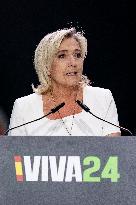 Marine Le Pen At VOX Meeting Viva 24 - Madrid