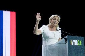 Marine Le Pen At VOX Meeting Viva 24 - Madrid