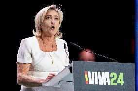 Marine Le Pen At VOX Meeting Viva 24 - Madrid
