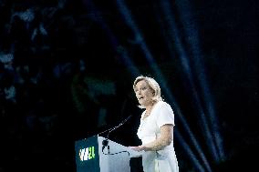 Marine Le Pen At VOX Meeting Viva 24 - Madrid