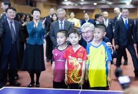 (SP)CHINA-SHANGHAI-SHANGAHAI UNIVERSITY OF SPORT-IOC-THOMAS BACH (CN)