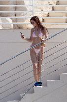 Bella Hadid at Eden Roc Hotel And Aboard Boat - Antibes