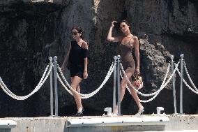 Bella Hadid at Eden Roc Hotel And Aboard Boat - Antibes