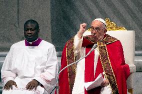 Pope Francis Leads A Mass On Pentecost Day - Vatican