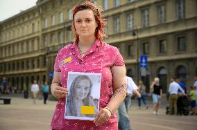 Rally In Support Of Belarusian Prisoners Of Conscience In Warsaw
