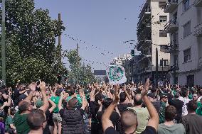 Gathering Of Panathinaikos Supporters Against The Management Of The Football Department Of The Team.