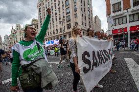 Demonstration In Defense Of Public Health System In Madrid