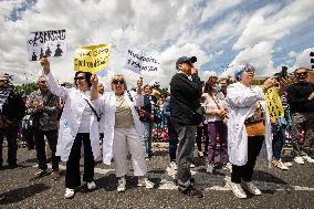 Demonstration In Defense Of Public Health System In Madrid