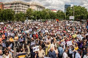 Demonstration In Defense Of Public Health System In Madrid