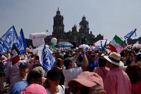 Closing Of The Campaign Of The National Action Party And "Fuerza Y Corazón Por México"