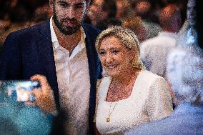 Marine Le Pen Attends Europa Vivia Far-Right Event - Madrid