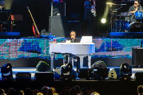 Antonello Venditti live performs at Arena di Verona