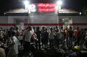 Zamalek Fans Celebrate Winning The Confederation Cup Title
