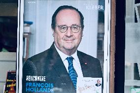 Francois Hollande Presents His Book 'Leur Europe' - Strasbourg