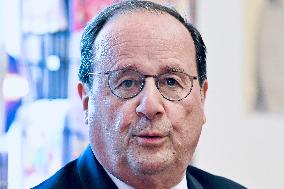 Francois Hollande Presents His Book 'Leur Europe' - Strasbourg