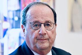 Francois Hollande Presents His Book 'Leur Europe' - Strasbourg