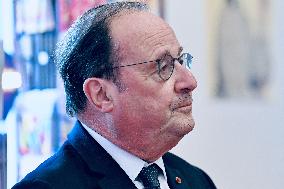 Francois Hollande Presents His Book 'Leur Europe' - Strasbourg