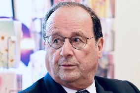 Francois Hollande Presents His Book 'Leur Europe' - Strasbourg