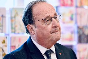 Francois Hollande Presents His Book 'Leur Europe' - Strasbourg