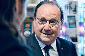 Francois Hollande Presents His Book 'Leur Europe' - Strasbourg