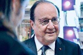 Francois Hollande Presents His Book 'Leur Europe' - Strasbourg