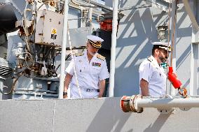King Felipe Visits Maritime Action Force Headquarters - Spain