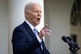 DC: President Biden Hosts a Reception Celebrating Jewish American Heritage Month in the Rose Garden