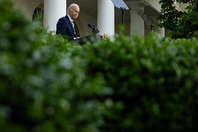 DC: President Biden Hosts a Reception Celebrating Jewish American Heritage Month in the Rose Garden