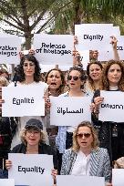 Cannes - Guerrieres De La Paix Flash Mob Action for Gaza and Israel