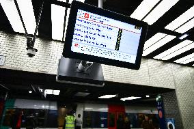 Strike of on Regional Express Network (RER) trains in Paris FA