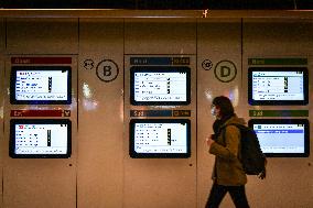 Strike of on Regional Express Network (RER) trains in Paris FA